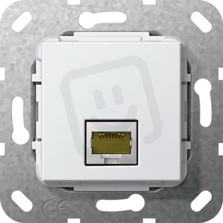 Modulární Jack MJ RJ45 Cat.6A 10 GB vložka čistě bílá GIRA 569603