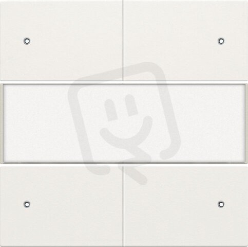 Středový kryt 4xbezpot.tlačítko 24V+LED/LABEL-WHITE NIKO 101-40350