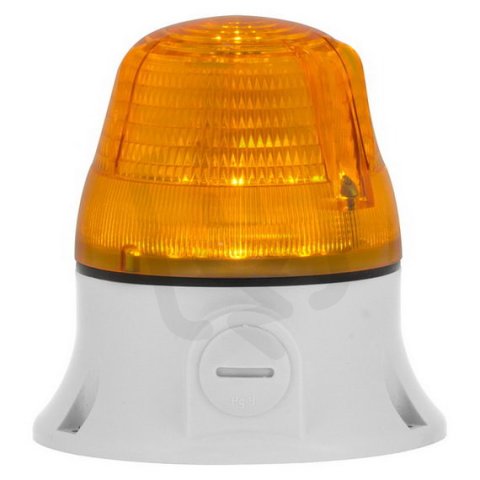 Svítidlo zábleskové MICROLAMP X 12/24 V, ACDC, IP54, M16, oranžová, světle šedá