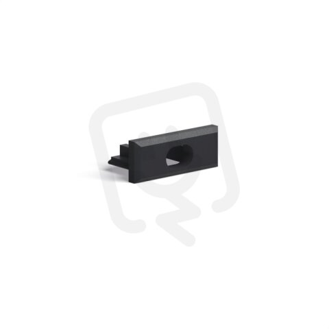 Záslepka s otvorem KLUŚ MICRO-PLUS-OTW pro AL profil, černá /24420/ C24392C07TW