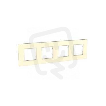 Unica Quadro Krycí rámeček čtyřnásobný, Marfil SCHNEIDER MGU2.708.25