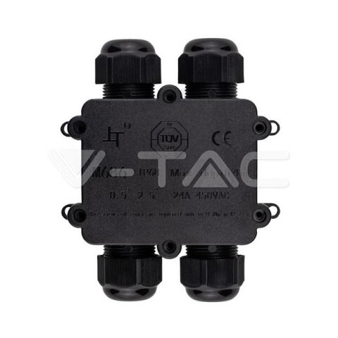Waterproof Black 4 Pin Terminal Block 8-