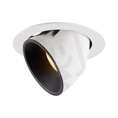 NUMINOS GIMBLE XL, zápustné stropní svítidlo bílé/černé 3000 K 40° SLV 1006059