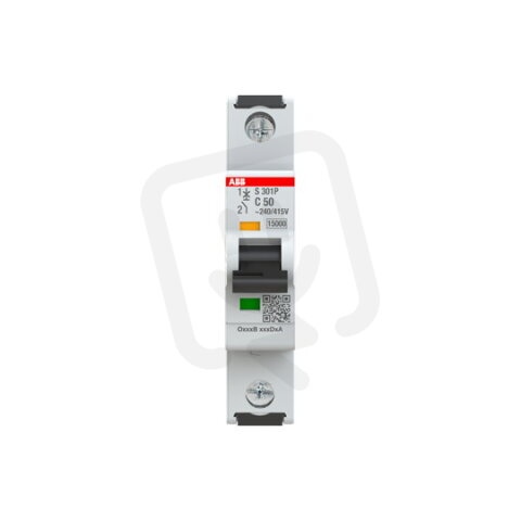 S301P-C50 1 fázový jistič 50 A char. C 25kA ABB 2CDS381001R0504