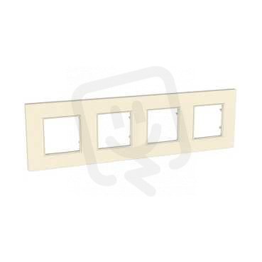 Unica Quadro Krycí rámeček čtyřnásobný, Pearl SCHNEIDER MGU4.708.35