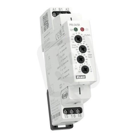 Multifunkční hlídací proudové relé v 1F AC PRI-34/8A ELKO EP 8595188188975
