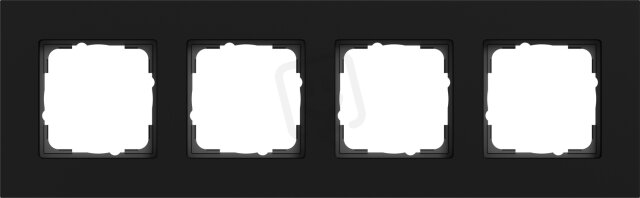 Krycí rámeček 4x Esprit hliník černá m (lak.) GIRA 0214409