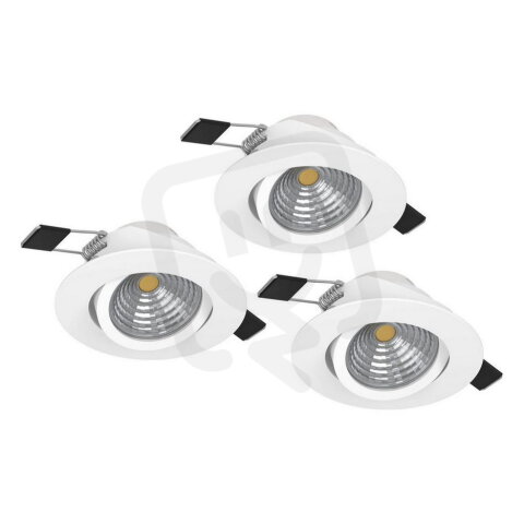 Zápustné svítidlo SALICETO SET 3XLED d88 bílá 2700K 3X6W IP20 EGLO 900745