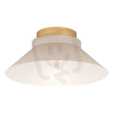 Stropní svítidlo MOHARRAS E27 písková/dřevo 1X40W IP20 EGLO 900736