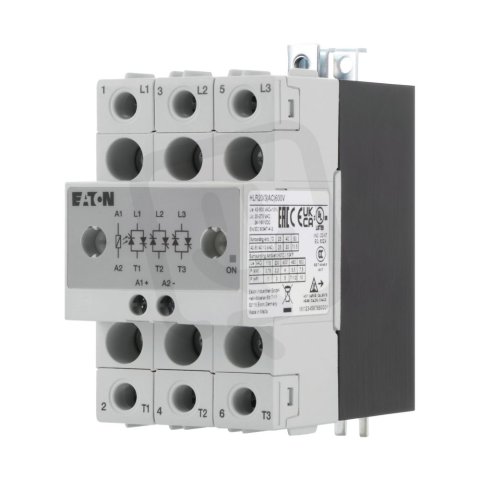 HLR20/3(AC)600V Polovodičové relé 3-pól Un=600V AC Io=20A 20-275V AC/24-190V DC