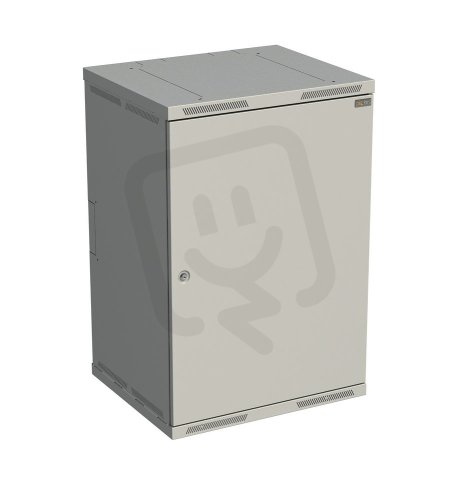 Rozvaděč nástěnný SENSA 18U 500mm, dveře plech, RAL 7035 SOLARIX 83000188