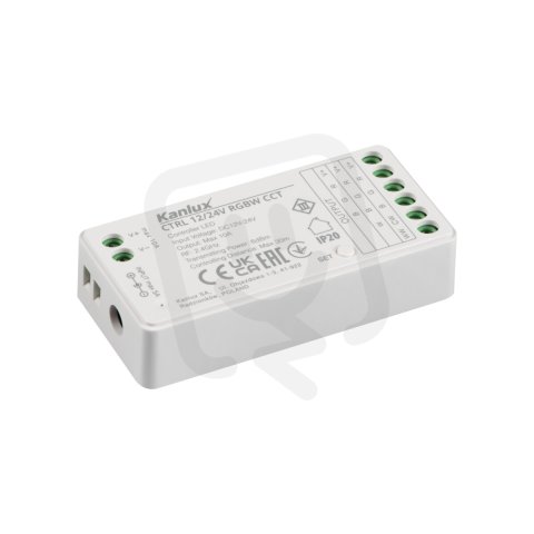 CTRL 12/24V RGBW CCT Řídící jednotka LED pásku (starý kód 22143) KANLUX 22148