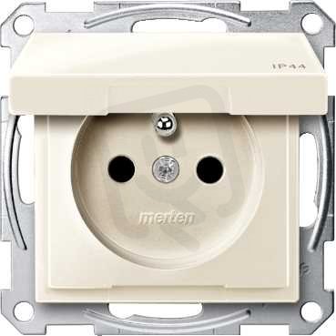 Merten Zásuvka 2P+E 250V/16A IP44 System M White Cream SCHNEIDER MTN2514-0344
