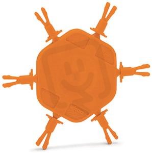 Držák se 6 kódovacími kolíky, Ke kódování pružinových svorkovnic, oranžová
