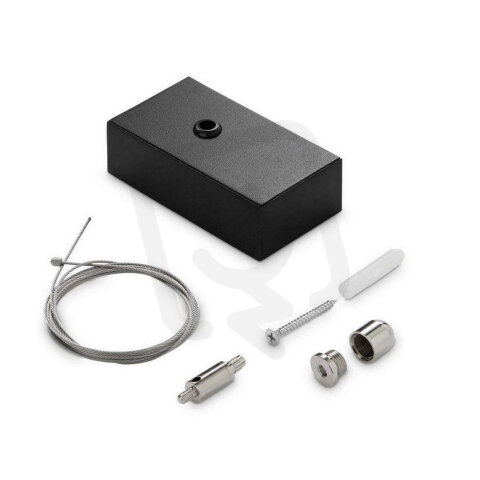 Steel závěsná sada jeden ocelový kabel 2 mt + stropní krytka IDEAL LUX 276304