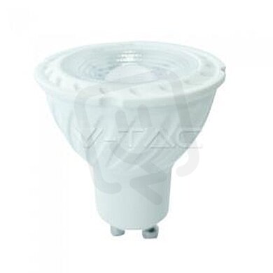 LED Spotlight SAMSUNG CHIP GU10 6.5W Ripple Plastic 38°D 6400K , VT-227 SKU191