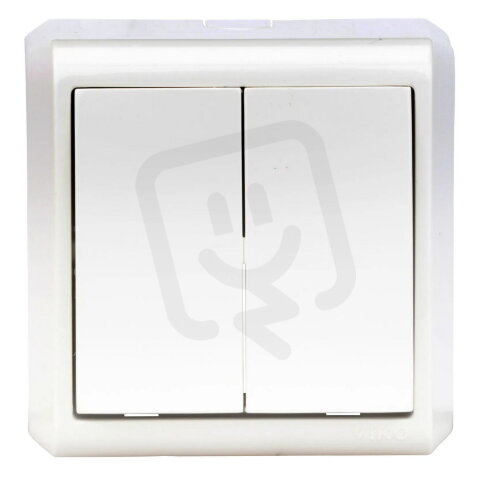 Nástěnný spínač č.5, šroubové svorky, IP20, bílý SCHRACK EV310002--