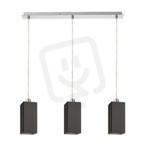 LIZ III 60 závěsná černá sklo/matný nikl 230V E27 3x11W RENDL R14025