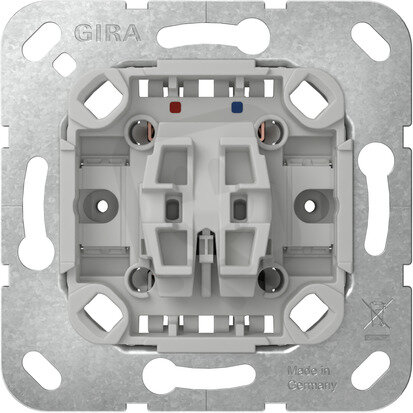 Kolébkové tlačítko spín.kont. + N-sv. b.dr. vložka GIRA 387000