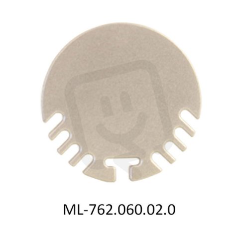 Koncovka pro ZP bez otvoru, stříbrná barva, 1 ks MCLED ML-762.060.02.0