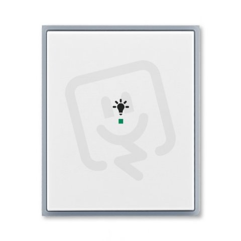ABB Element Kryt 1násobný symbol osvětlení bílá/ledová šedá 6220E-A01001 04
