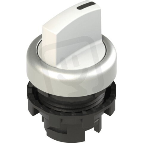 Přepínač krátká páka, d22mm, 3, bílá, plast, chrom, IP67 PIZZATO E21SE13ACE29AB