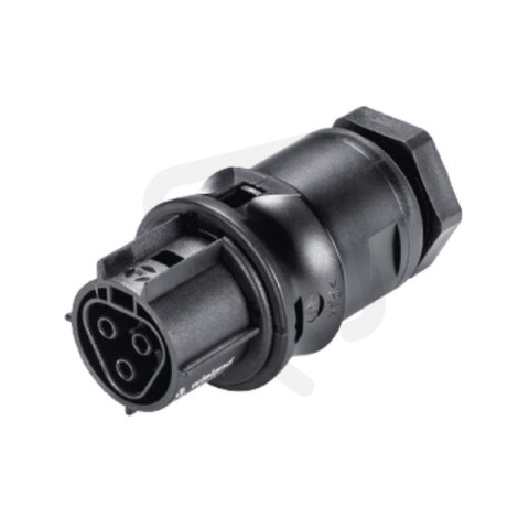 vestavný konektor 3 pól, samice, černý, ATEX WIELAND X6.031.6053.1