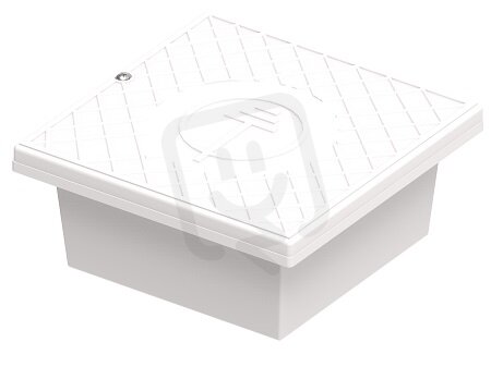 Krabice do fasády pro zkušební svorku, rozměr 55mm, barva bílá, plast 317518
