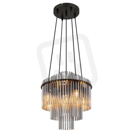 Závěsné svítidlo GORLEY černá matná 5x40W E14 IP20 GLOBO 15698H2