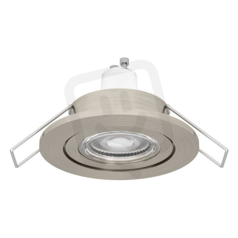 Vestavné svítidlo BARRANCO GU10 d84 IP44 matný nikl EGLO 902238