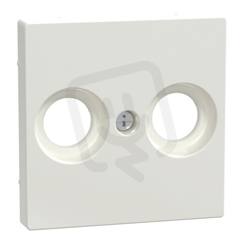 Centrální deska, Merten System M, anténa, 2 otvory, polar white, lesklý plast