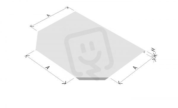 Arkys ARD-34810105 Víko T-kusu žlabu LINEAR VTL-R50 160 ''SZ''