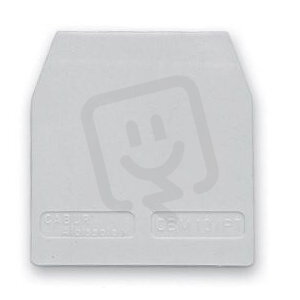 Koncová přepážka pro svorku SFR.4 šedá MOREK SF701GR