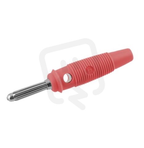 811-036 banánek na kabel 4mm červený
