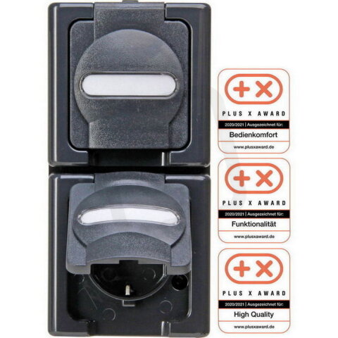 131415009 Surface mount, earthed socket