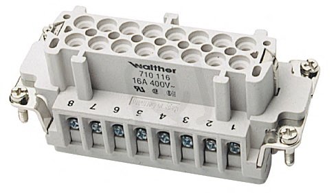 Walther 730106 BV 6 Vložka konektoru se šroubovými dutinkami