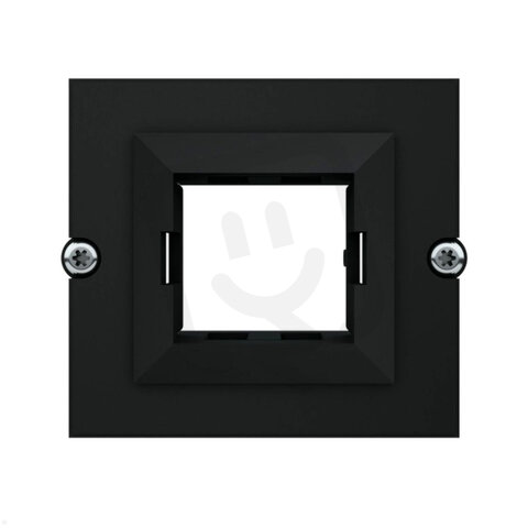 Bachman 917.003 Rámeček pro 1x Systimax CAT6, černý