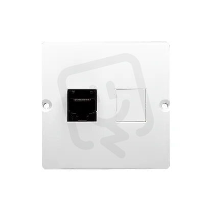 Jednonásobná počítačová zásuvka RJ45 kat. 5e, bílá KONTAKT SIMON BMF51.02/11