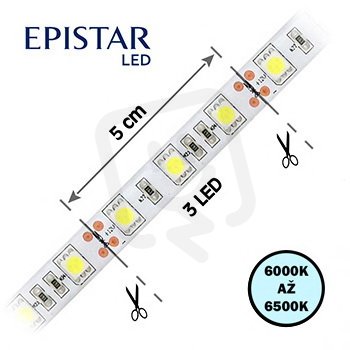 4731527-60 LED pásek 60LED/m,5050,IP68,6000-6500 K,12V,GEL