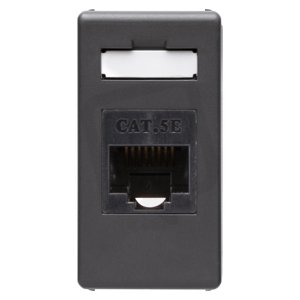 Gewiss GW21271  Zásuvka datová RJ45 cat. 5e UTP, černá