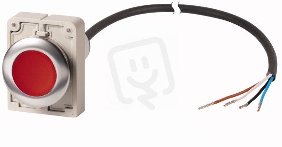 Eaton C30C-FD-R-K01-P65 Kompaktní zapuštěné tlačítko , bez aretace, červená, 1V