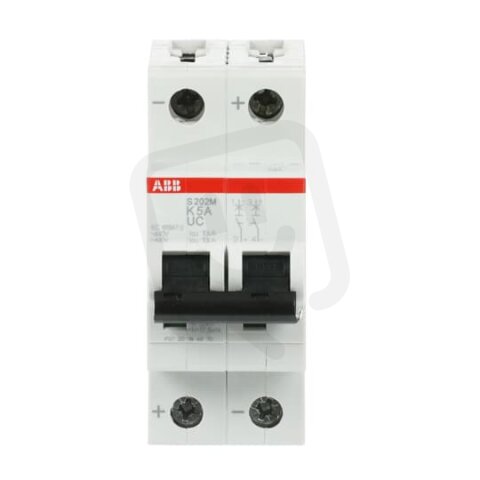 S202M-K5UC Jistič 2P 5A char. K ABB 2CDS272061R0357