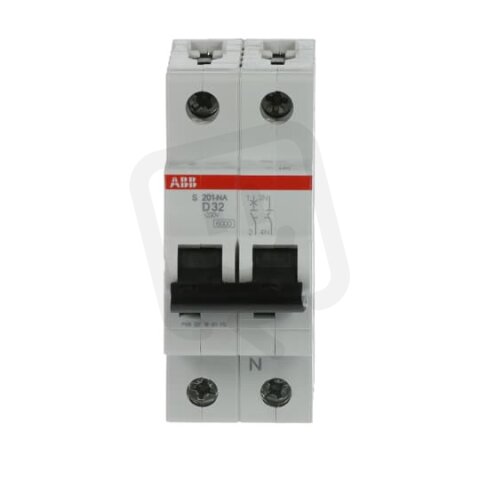 ABB S201-D32NA jistič 1F odpojení N vodiče (1+NA) 32 A char. D 6kA