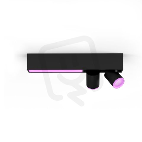Philips Hue WACA RGB Centris stropní + 2-spot černá délka 49 cm 1600lm