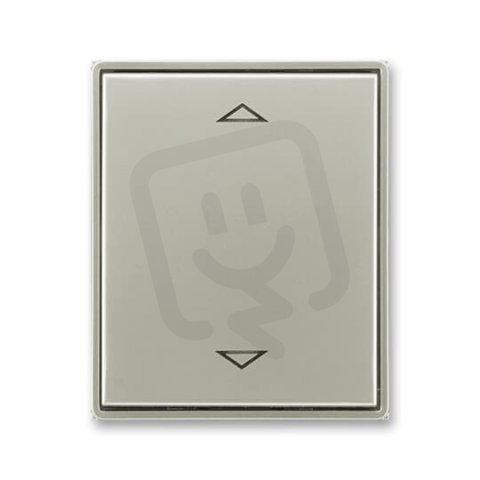 Kryt spínače žaluz s krátkocestným ovlad 3299E-A00110 32 starostříbrná Time ABB