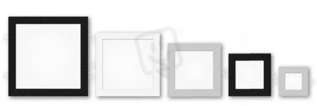SLIM GRANITE GREY 240x240mm 25W/4000K + DALI Mivvy Lighting SLM2424DAL4K5G