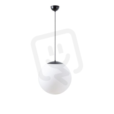 Závěsné svítidlo se skleněným stínidlem OSMONT ADRIA S3 13W IP40 E27 černá