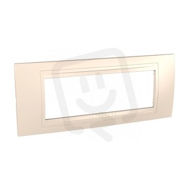 Unica Allegro Krycí rámeček šestimodulový, Cream SCHNEIDER MGU4.106.59
