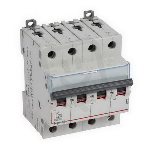 DX3 JISTIČ, 4 PÓLOVÝ, CHAR. D,20A 10000A/16KA LEGRAND 409534