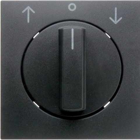 Centrální díl s otočn. knoflíkem pro otočný žaluziový spínač, S.1/B.x, antr. mat